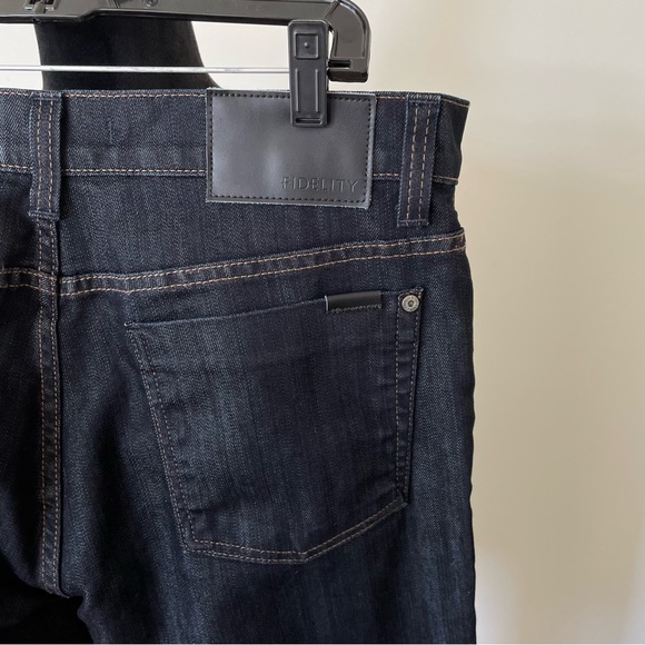 Fidelity Denim 50-11 Blue Revolution Rinse Relaxed Straight Fit Jeans EUC Sz 36 - Picture 7 of 10